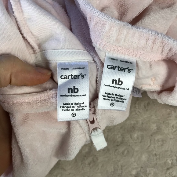 Carter’s Terry Cloth Outfit Jacket Pants - Picture 4 of 4